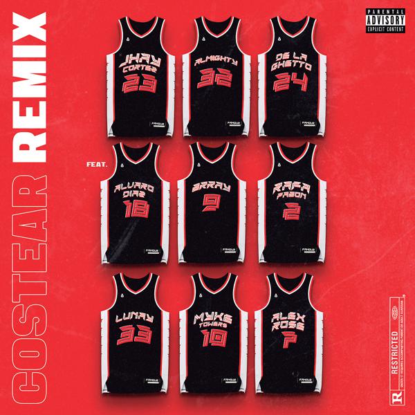 Jhay Cortez, The Almighty, De La Ghetto, Álvaro Díaz, Brray, Rafa Pabon, Lunay, Myke Towers, Alex Rose - Costear (Equipo Negro Remix) mp3